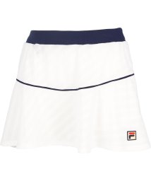 FILA（ZETT Ladies）(フィラ（ゼット　レディース）)/【テニス】パイルメッシュボーダー スコート レディース/ホワイト