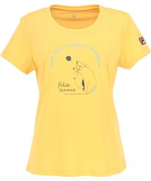 FILA（ZETT Ladies）(フィラ（ゼット　レディース）)/【テニス】キャット柄 バックホールメッシュ グラフィックTシャツ レディース /オレンジ