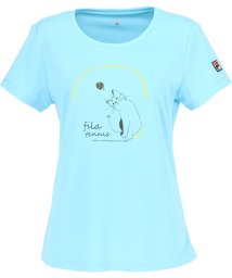 FILA（ZETT Ladies）/【テニス】キャット柄 バックホールメッシュ グラフィックTシャツ レディース /506005405