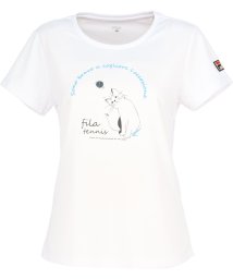 FILA（ZETT Ladies）/【テニス】キャット柄 バックホールメッシュ グラフィックTシャツ レディース /506005405