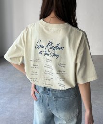 Riberry/フェスロゴ風ピグメントビッグTシャツ/506009595