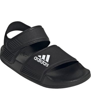 Adidas/adidas アディダス アディレッタ サンダル キッズ 子供 コアブラック／フットウェアホ/506011559