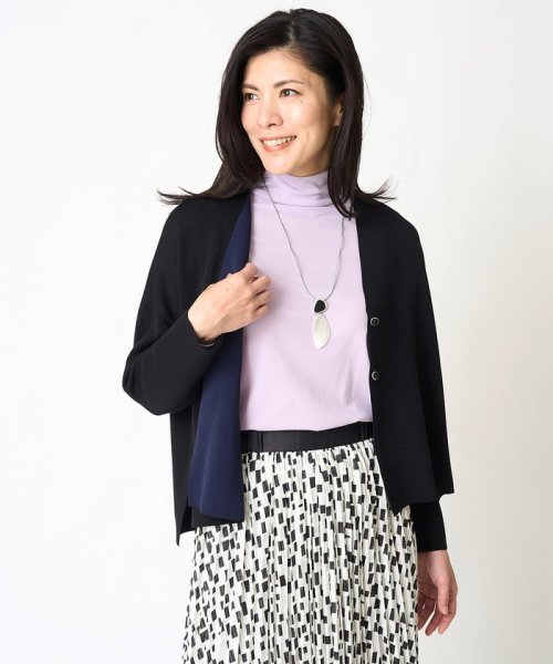 ダブルフェイスニットカーディガン 