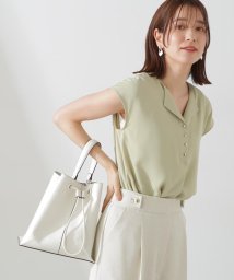 N Natural Beauty Basic/ウイングカラーとろみブラウス/506013362