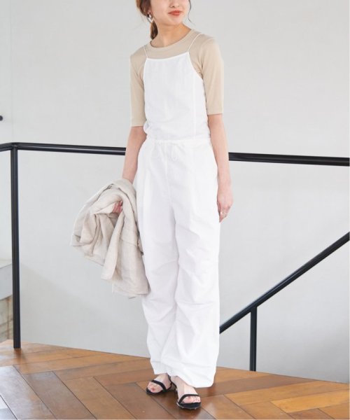 Spick & Span(スピック＆スパン)/【le / ル 】PARACHUTE SLEEVELESS JUMPSUIT/ホワイトA