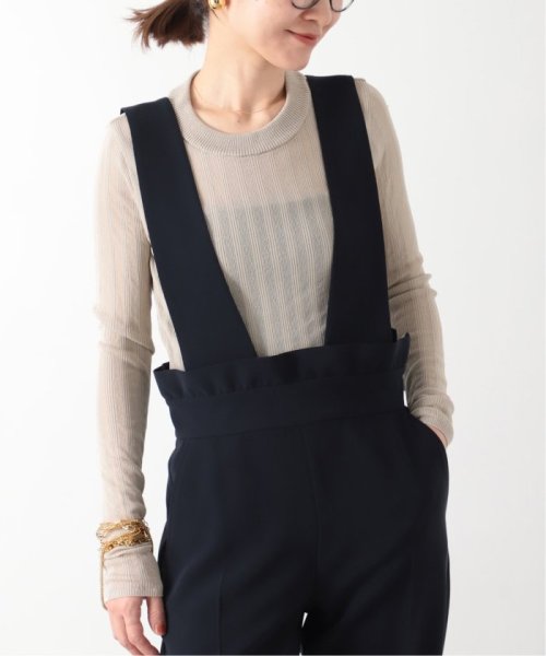 Vis/NY シアーリブプルオーバー VERMEIL par レーヨン 縮み 洗濯による