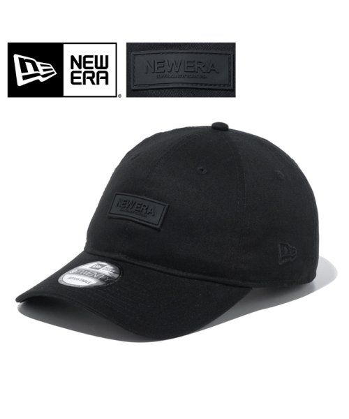 NEW ERA(ニューエラ)/ニューエラ キャップ 9TWENTY Rubber Patch メンズ レディース アジャスタブル カーブバイザー 帽子 NEW ERA 14109834 14/ブラック