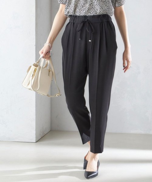 一部追加予約》〈手洗い可能〉アセテート混 バックサテン テーパード  