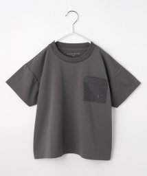 THE SHOP TK（KID）(ザ　ショップ　ティーケー（キッズ）)/【110－160】マルチファンクション半袖Tシャツ/吸水速乾・UV・イージーケア/チャコールグレー（014）
