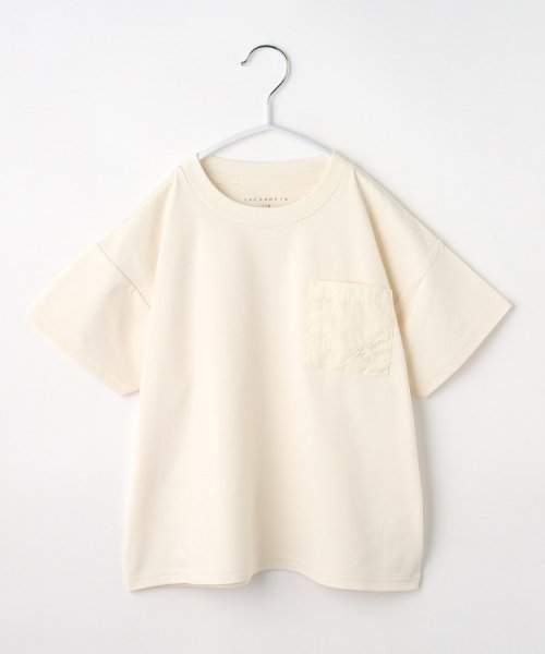 THE SHOP TK（KID）(ザ　ショップ　ティーケー（キッズ）)/【110－160】マルチファンクション半袖Tシャツ/吸水速乾・UV・イージーケア/ホワイト（002）