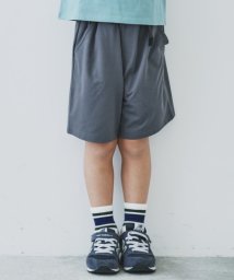 THE SHOP TK（KID）(ザ　ショップ　ティーケー（キッズ）)/【110－160】マルチファンクションハーフパンツ/吸水速乾・UV・イージーケア/チャコールグレー（014）