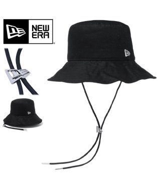 NEW ERA/ニューエラ バケットハット メンズ レディース ブランド バケハ ロゴ 帽子 遮蔽効果 NEW ERA 03 Cord Strap Bucket 1410955/506014016