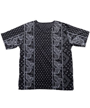 ZIP FIVE/半袖キーネックプルオーバー Tシャツ/506014078