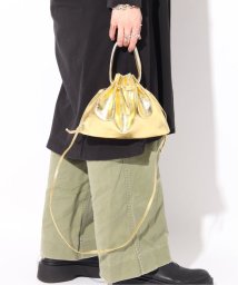 ENSEMBLE(アンサンブル)/【blancle/ ブランクレ】S.LETHER/M.LEATHER 2WAY GATHER MINI BAG limited/ゴールド