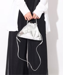 ENSEMBLE(アンサンブル)/【blancle/ ブランクレ】S.LETHER/M.LEATHER 2WAY GATHER MINI BAG limited/シルバー