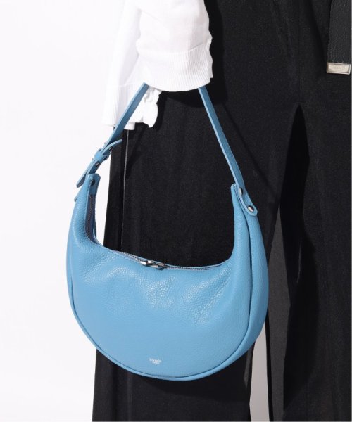 ENSEMBLE(アンサンブル)/【blancle/ ブランクレ】S.LETHER 2WAY MOON BAG limited/ブルー