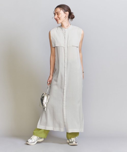 【WEB限定】ソリッド＆フラワー ケープノースリーブワンピース B80 W56 H85