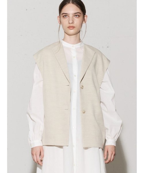 MIDIUMISOLID for Ladies リネンライクジレ ベスト・ジレ PE1596761863(12155円)