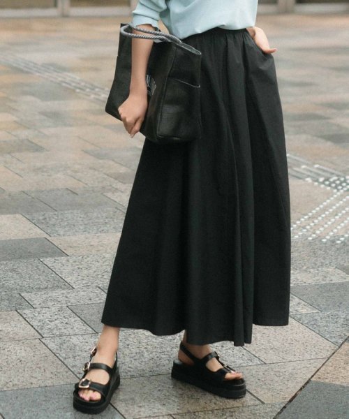 洗える】ナイロンコットンタフタ フレアスカート(506014573) | 23区  