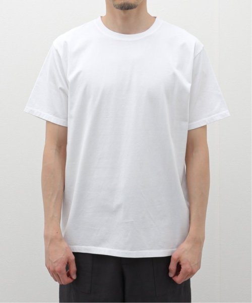 EDIFICE(エディフィス)/【CALMER / カルメール】別注  ナチュラルダイ  Tシャツ/ホワイト