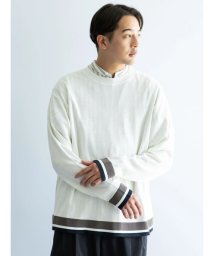 CRAFT STANDARD BOUTIQUE(クラフトスタンダードブティック)/カラーシームリブニット ロングスリーブ TEE/オフホワイト