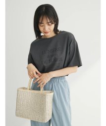 Green Parks(グリーンパークス)/フェミニンロゴボックスTシャツ/グレー