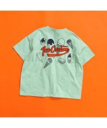 BREEZE(ブリーズ)/WEB限定  カラバリプリント半袖Tシャツ/ミント