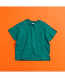 BREEZE(ブリーズ)/WEB限定  ボーダー&無地半袖Tシャツ/エメラルドグリーン