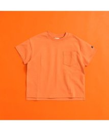 BREEZE(ブリーズ)/WEB限定  ボーダー&無地半袖Tシャツ/オレンジ