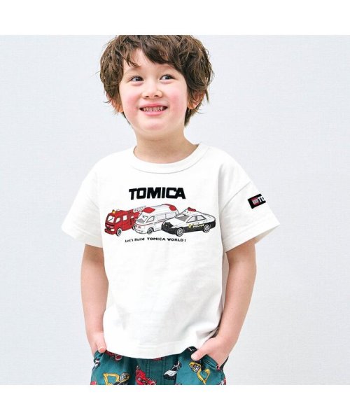apres les cours(アプレレクール)/TOMICA 3色3柄Tシャツ/オフホワイト