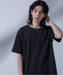 nano・universe(ナノ・ユニバース)/Anti Soaked 汗染み防止 リンガーネックTシャツ/ブラック