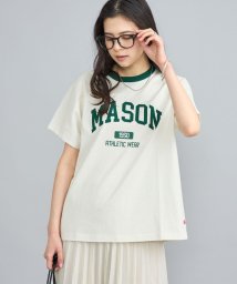 coen(coen)/MASON（メイソン）別注フットボールロゴTシャツ/OFFWHITE