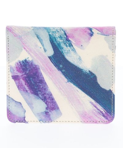 紫色の音階　二つ折り財布