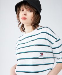 TOMMY JEANS(トミージーンズ)/レギュラーイージーボーダーTシャツ/ホワイト