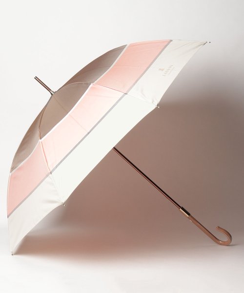 LANVIN Collection(umbrella)(ランバンコレクション（傘）)/傘【先染めツイル】/ピーチ