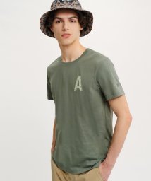 ＡＩＧＬＥ MEN(エーグル　メンズ)/吸水速乾 抗菌 シーズナルプリント 半袖Tシャツ/グリーン