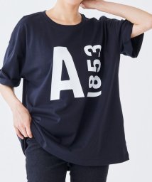 ＡＩＧＬＥ MEN(エーグル　メンズ)/【EC限定】 オーガニックコットン オーバーサイズ ビッグロゴ 半袖Tシャツ/ブラック