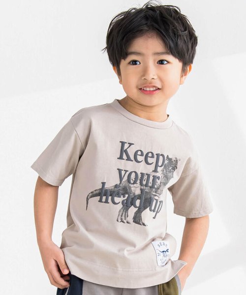 セール】リアル恐竜ロゴプリント半袖Tシャツ(95~150cm)(506015105 