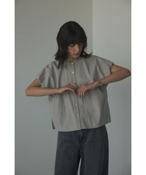 BLACK BY MOUSSY(ブラックバイマウジー)/puff sleeve blouse/L/GRY1