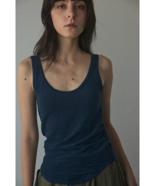 BLACK BY MOUSSY/round neck pile tanktop/506015186
