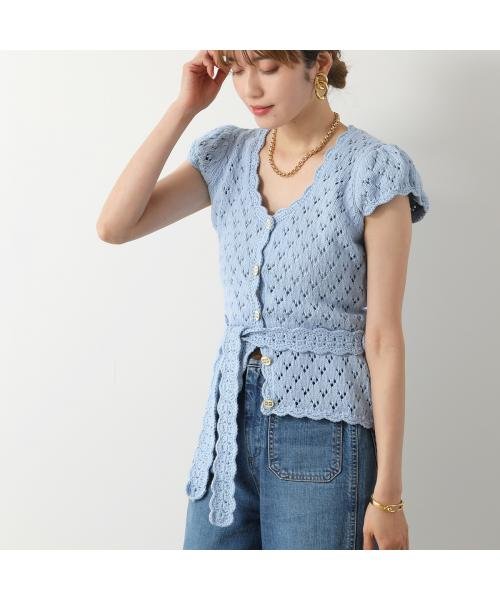 GANNI(ガニー)/GANNI カーディガン Cotton Lace Short Sleeve Cardigan/その他