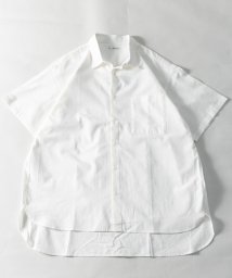 Nylaus(ナイラス)/ビッグシルエット ショートスリーブ シャンブレールーズシャツ 半袖シャツ/ホワイト