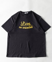 Nylaus(ナイラス)/レギュラーフィット ロゴ アソートプリント ショートスリーブTシャツ 半袖Tシャツ/ブラック