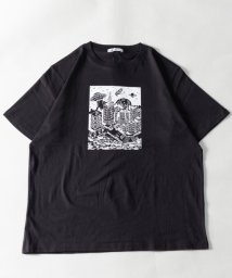 Nylaus(ナイラス)/レギュラーフィット ストリートグラフィック アソートプリント ショートスリーブTシャツ 半袖Tシャツ/ブラック
