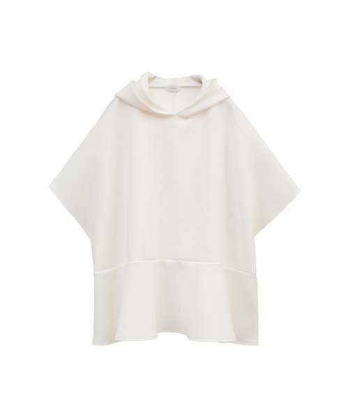 MANOF(マノフ)/PEPLUM HEM CUT TOPS/WHITE