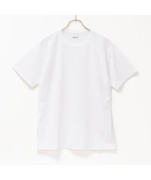 MAC HOUSE(men)(マックハウス（メンズ）)/NAVY ネイビー 倍速ドライ ジョーゼットショートスリーブTシャツ QMH/03883SS－/ホワイト