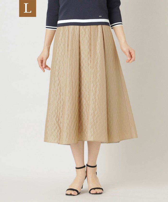 TO BE CHIC ベージュ　スカート ベージュ系｜Aラインスカート｜TO BE CHIC(Lサイズ)(トゥー ビー