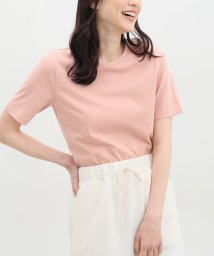 Honeys(ハニーズ)/半袖オーガニッククルーＴ トップス Tシャツ 半袖 綿100％ UVカット インナー 無地 /ピンク