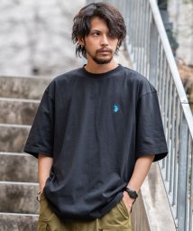 SB Select(エスビーセレクト)/U.S.POLO ASSN. クルーショートスリーブ半袖カットソー/ブラック