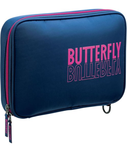 butterfly(バタフライ)/バタフライ Butterfly 卓球 ML・ケース ラケットバッグ ポーチ 大容量 ラケット収納袋/ネイビー